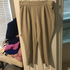 Tan pants.